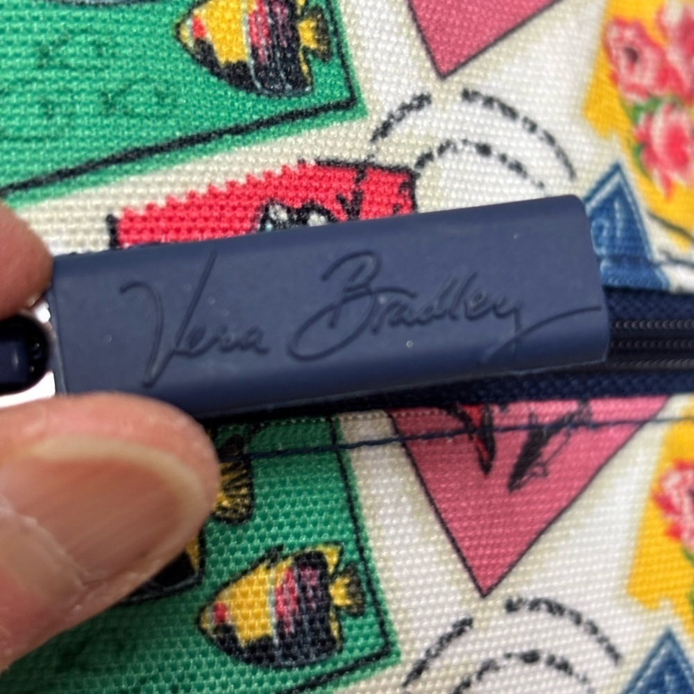 Vera Bradley Postage Stamp Large Crossbody Purse - Picture 13 of 16